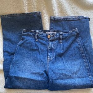 Zara Wide Leg Blue Jeans